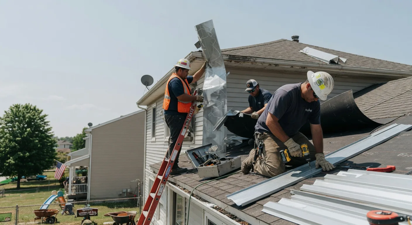 Storm Damage Metal Roof Repair in Cumberland City, TN